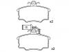 剎車(chē)片 Brake Pad Set:0060 743 564