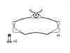 剎車(chē)片 Brake Pad Set:251 698 151 F