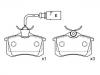 Brake Pad Set:7M3 698 451